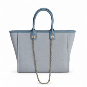 Bolso Tripoli celeste combinado con cadenas