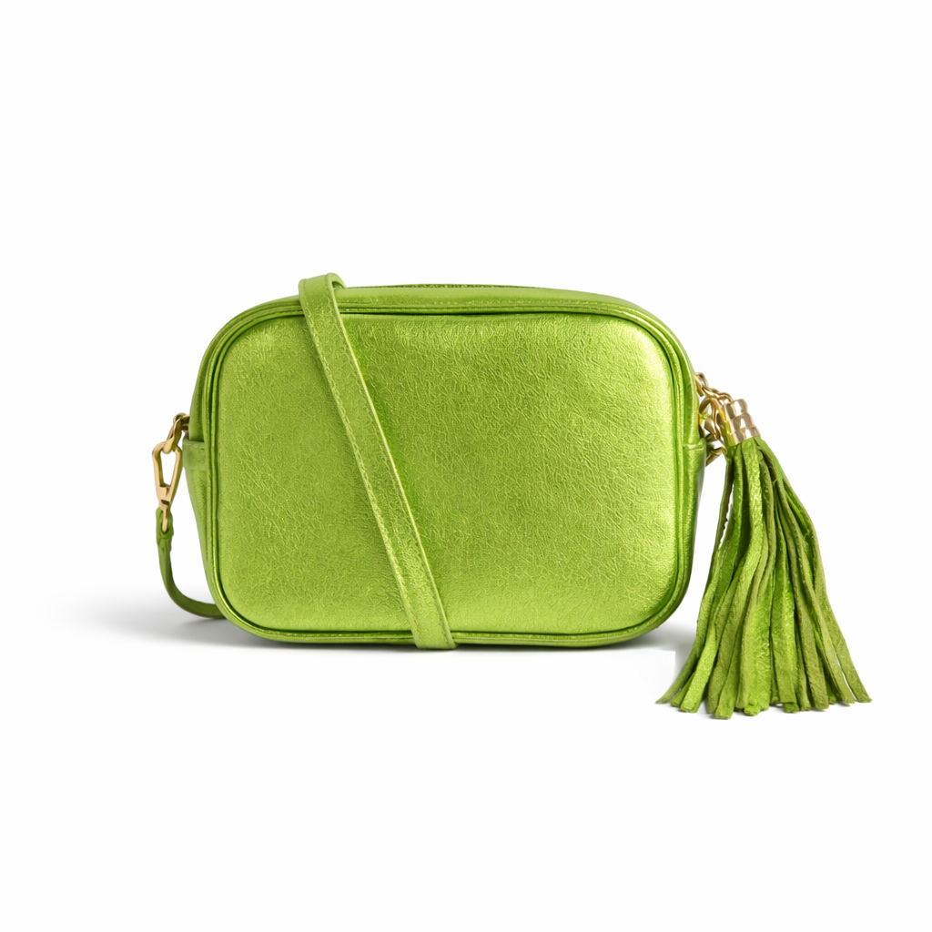 Bandolera Siena en piel color verde - Imagen 2