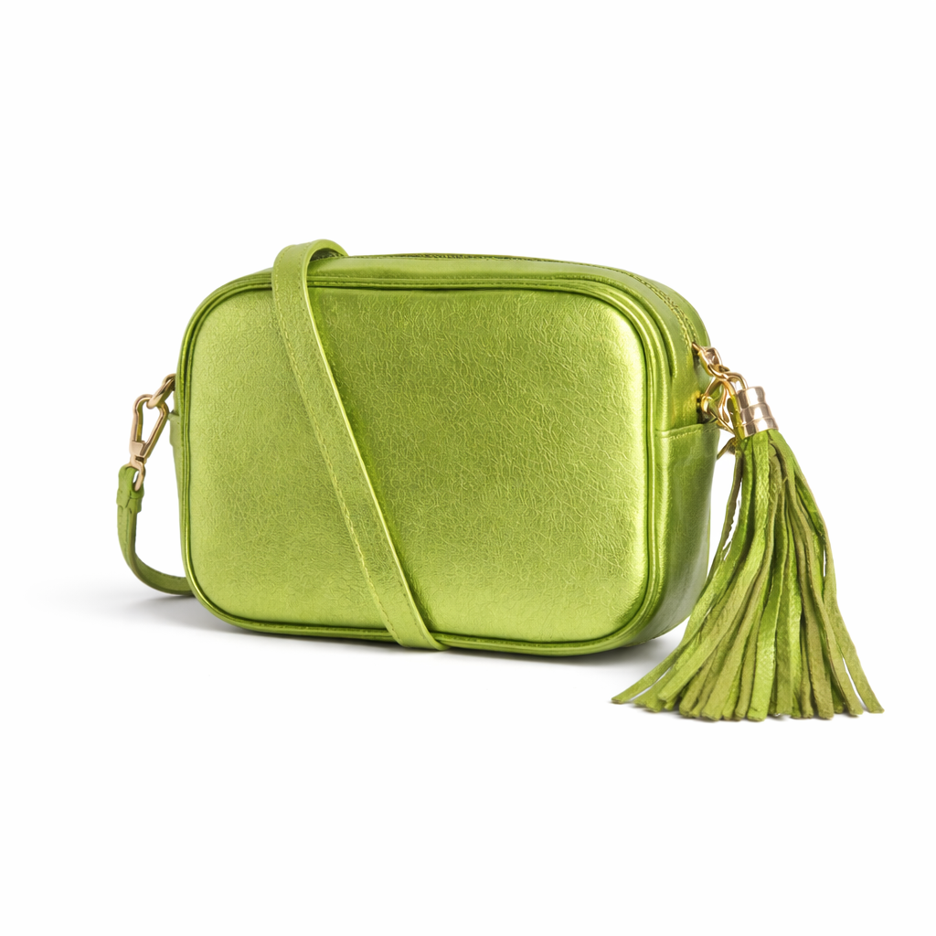 Bandolera Siena en piel color verde