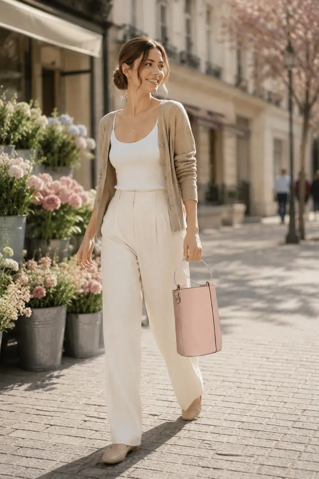 Bolso Clon cubo Simon Miller rosa - Imagen 4