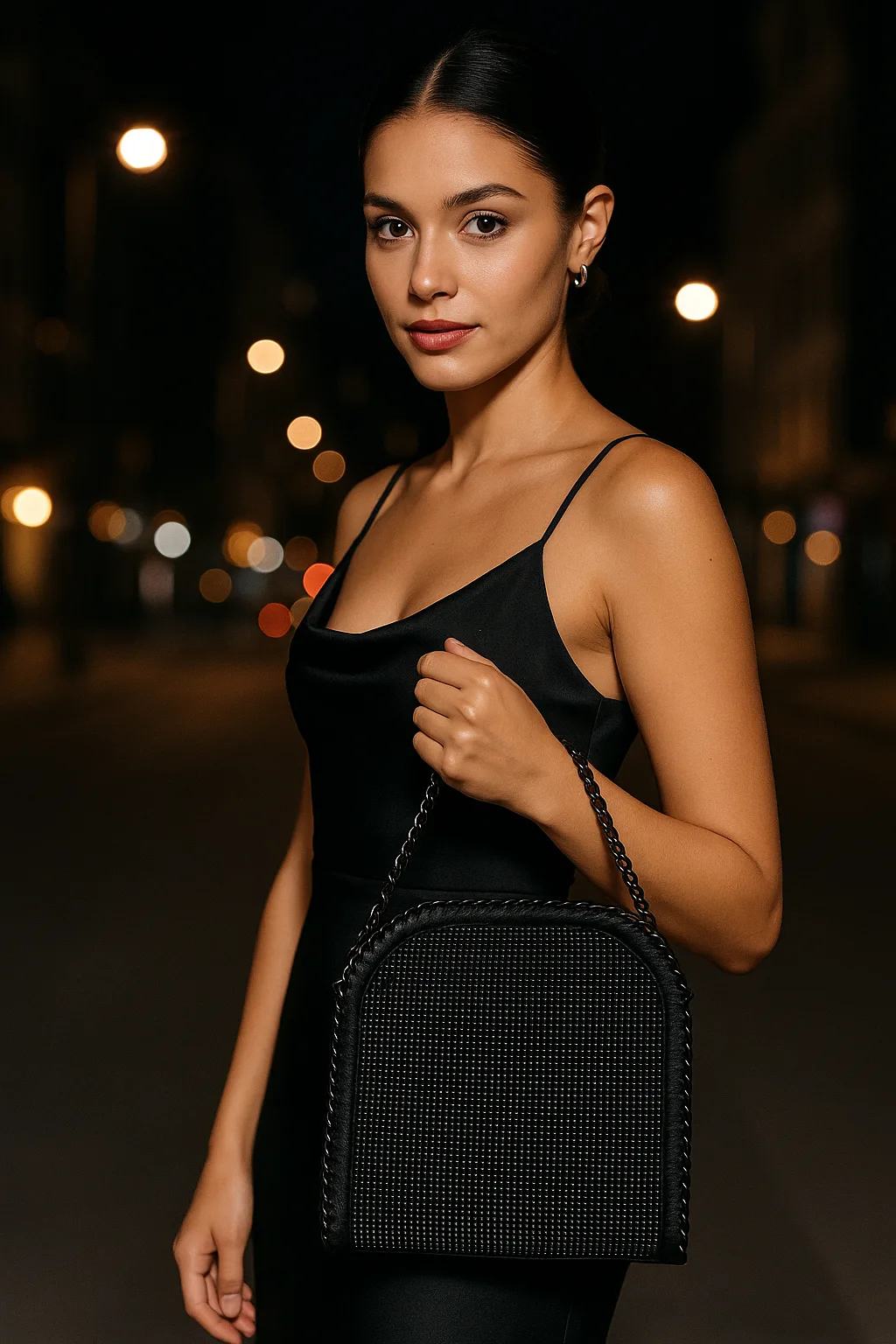 Bolso Falabella Black Brillo - Imagen 5