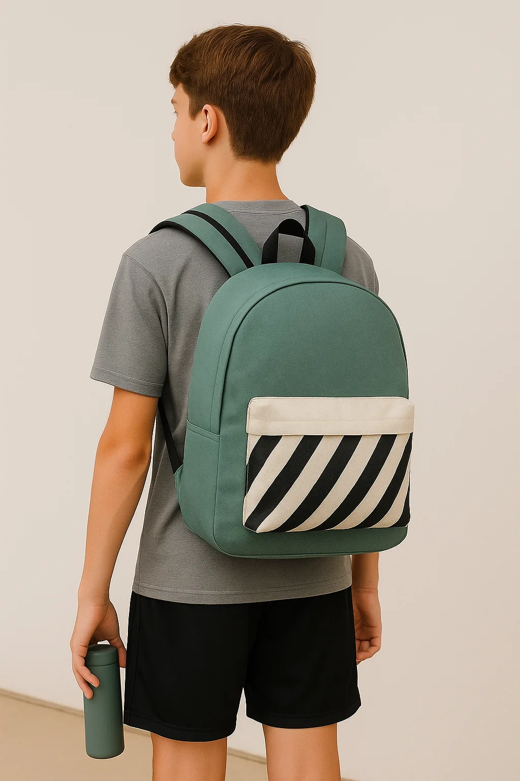 Mochila rayas Antilles verde - Imagen 5