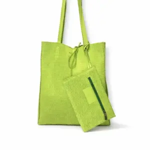 Bolso flúor piel amarillo