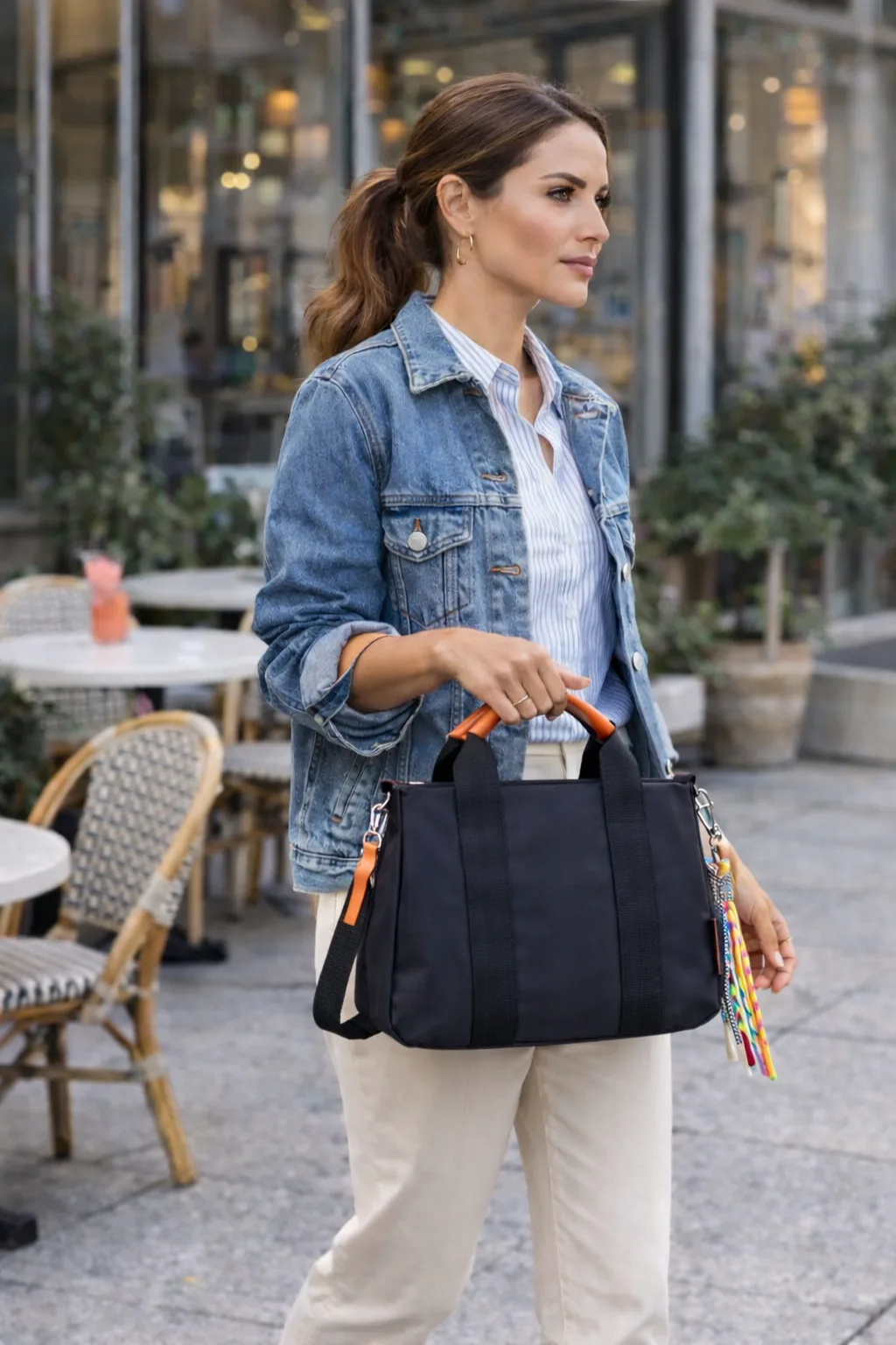 Bolso Kendall negro y marrón - Imagen 3
