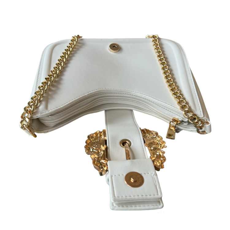 Bolso barroco inspiración italiana blanco - Imagen 3