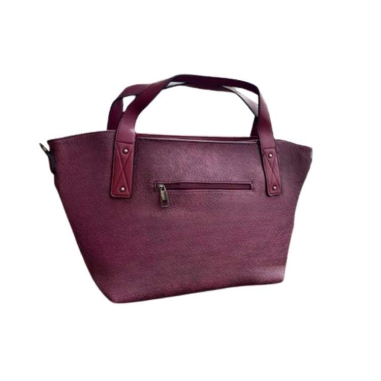 Bolso London con borlas color granate - Imagen 2