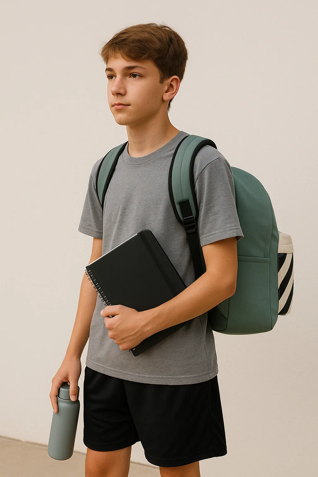 Mochila rayas Antilles verde - Imagen 6
