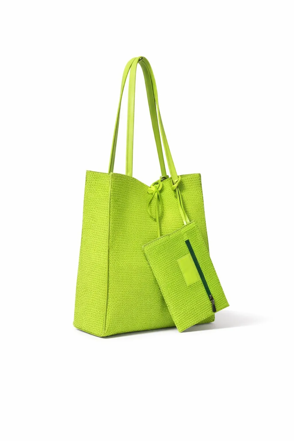 Bolso flúor piel amarillo - Imagen 2