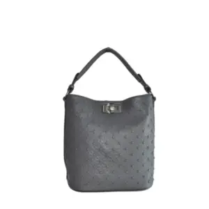 Bolso Florencia gris grabado en relieve