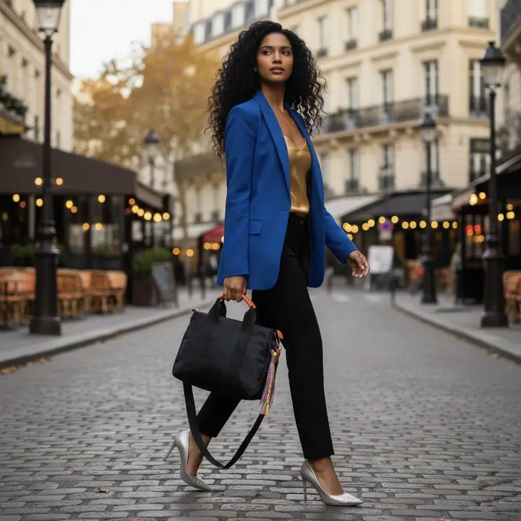Bolso Kendall negro y marrón - Imagen 5