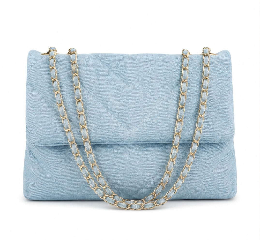 Bolso Emily denim azul celeste