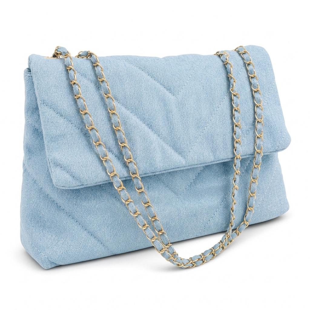 Bolso Emily denim azul celeste - Imagen 2