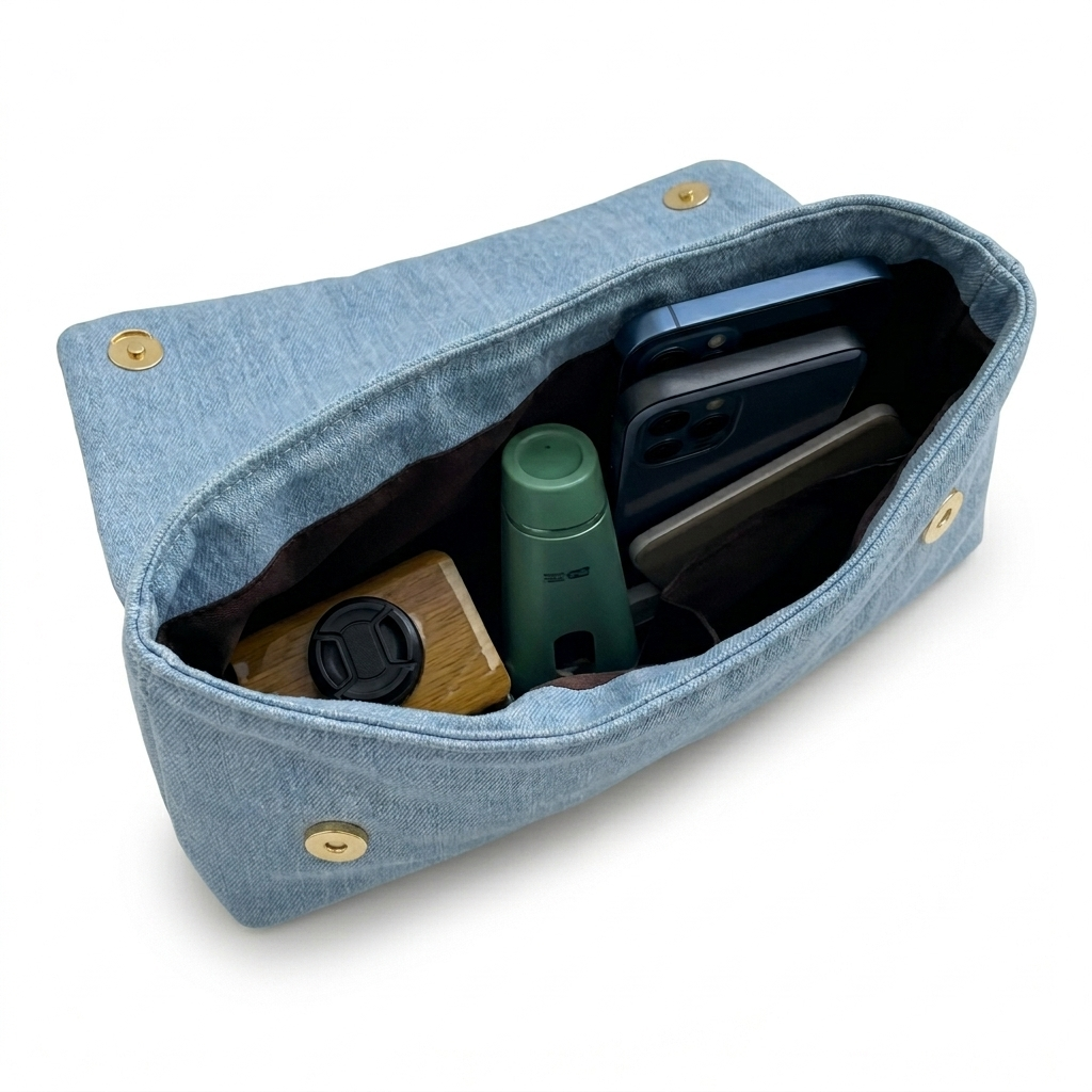 Bolso Emily denim azul celeste - Imagen 3