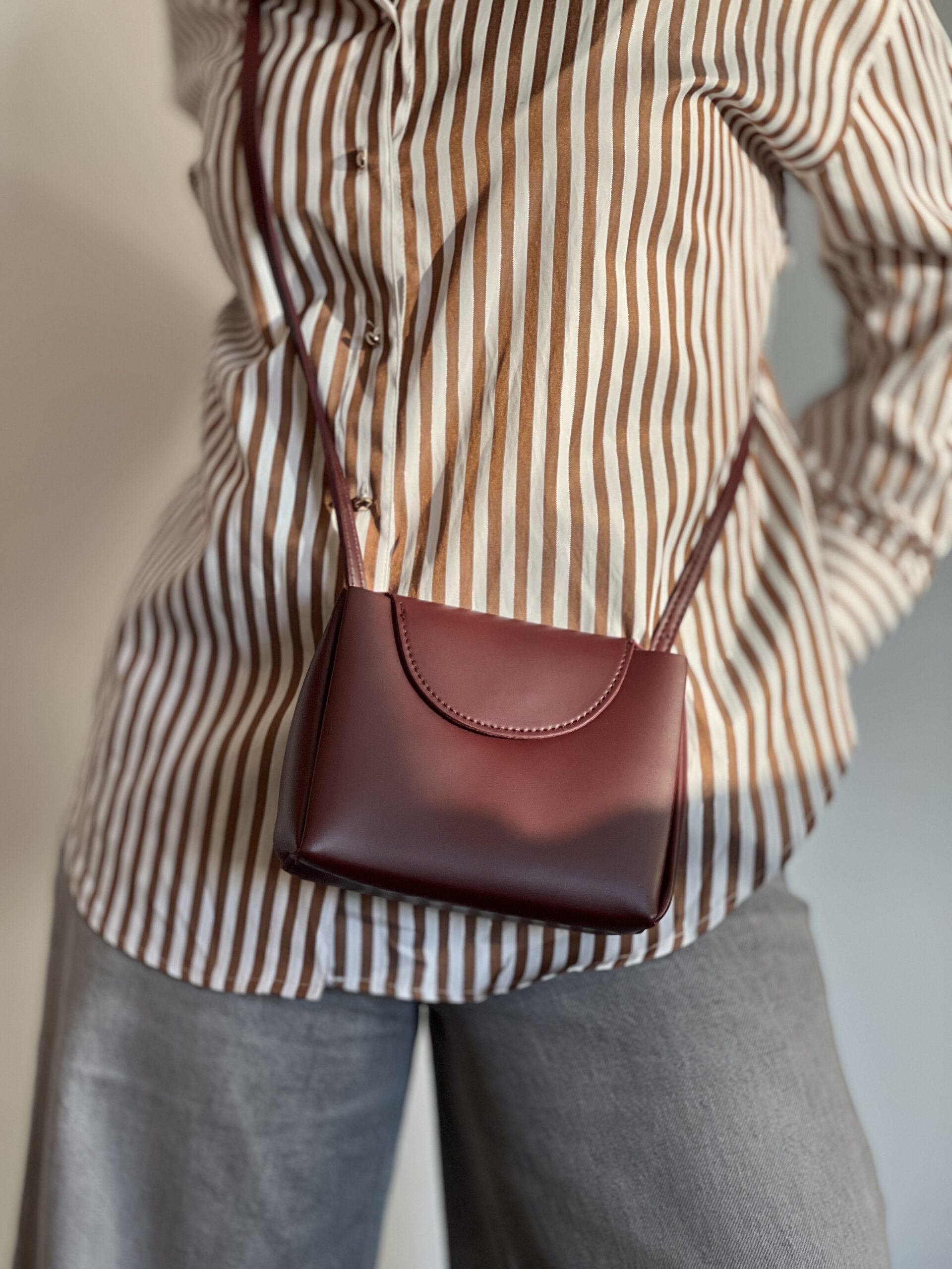 Bolso mini Barbados granate - Imagen 3