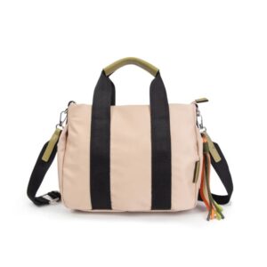Bolso Kendall beige y verde