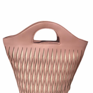 Bolso de mano Panal rosa