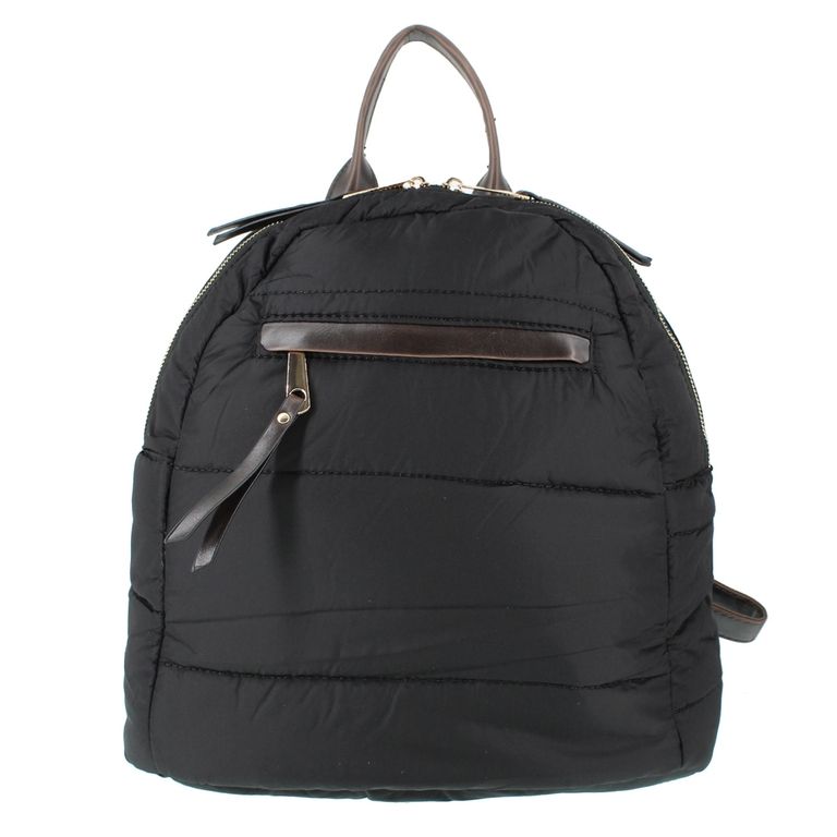 Mochila acolchada negra